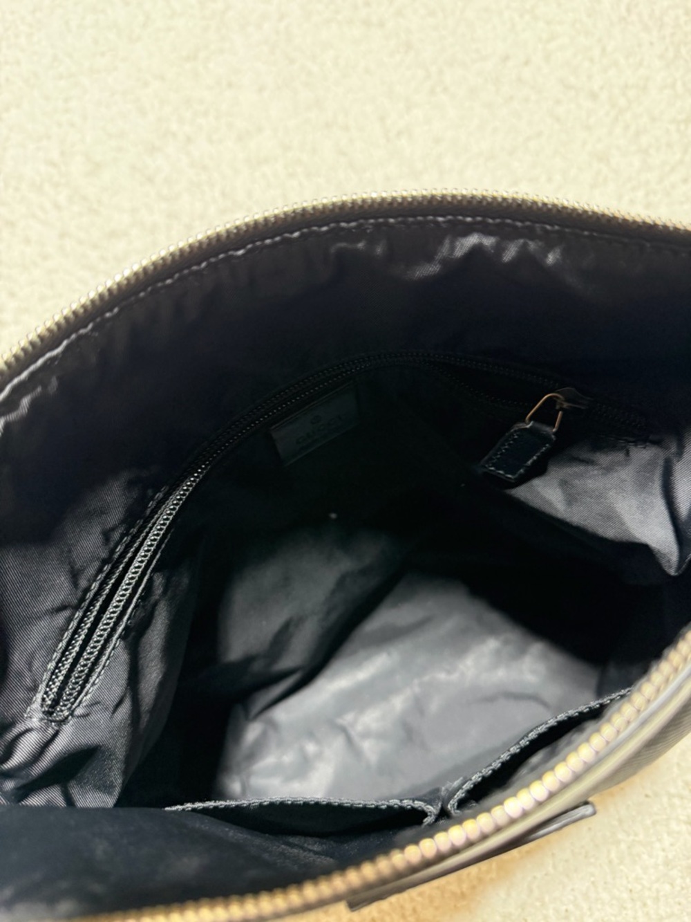 Gucci Black Nylon Crossbody Bag Web Strap Authenticated - Picture 3 of 5